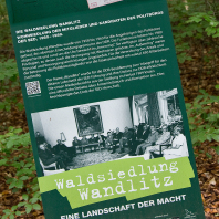 Infotafel zur Waldsiedlung Wandlitz